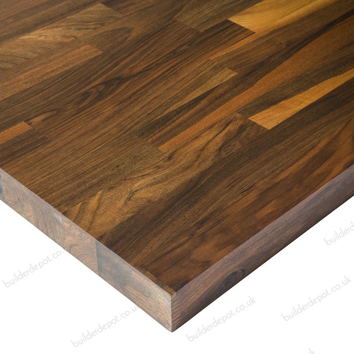 Euro Walnut Unfinished 4000mm X 620mm X 40mm Solid Wood Worktop
