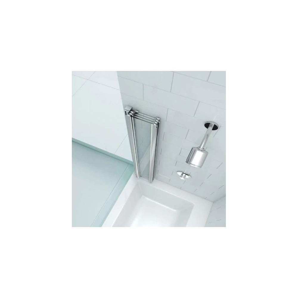 Merlyn Secureseal 800mm x 1500mm 4 Fold Bath Screen