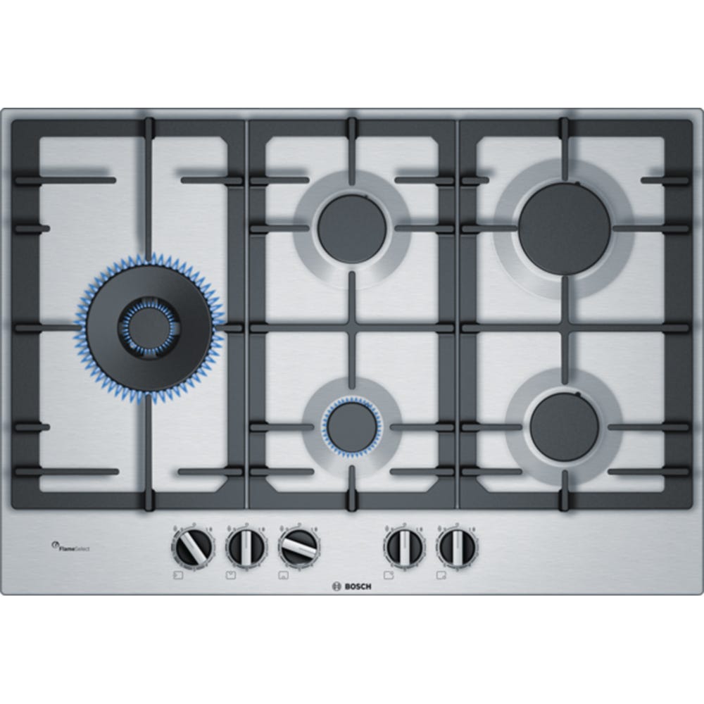 Bosch PCS7A5B90 Serie 6 75cm 5 Burner Gas Integrated Hob