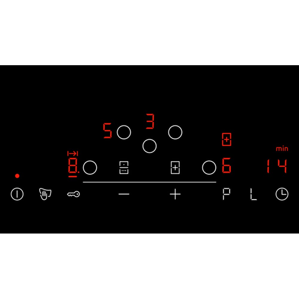 Neff T48fd23x2 N70 80cm 5 Combi Zone Induction Hob Black Glass