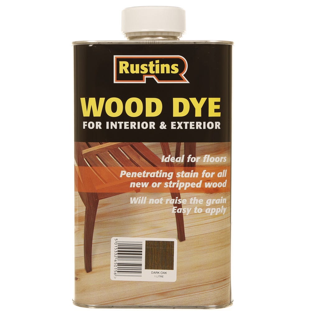Rustins Dark Oak Wood Dye Internal External