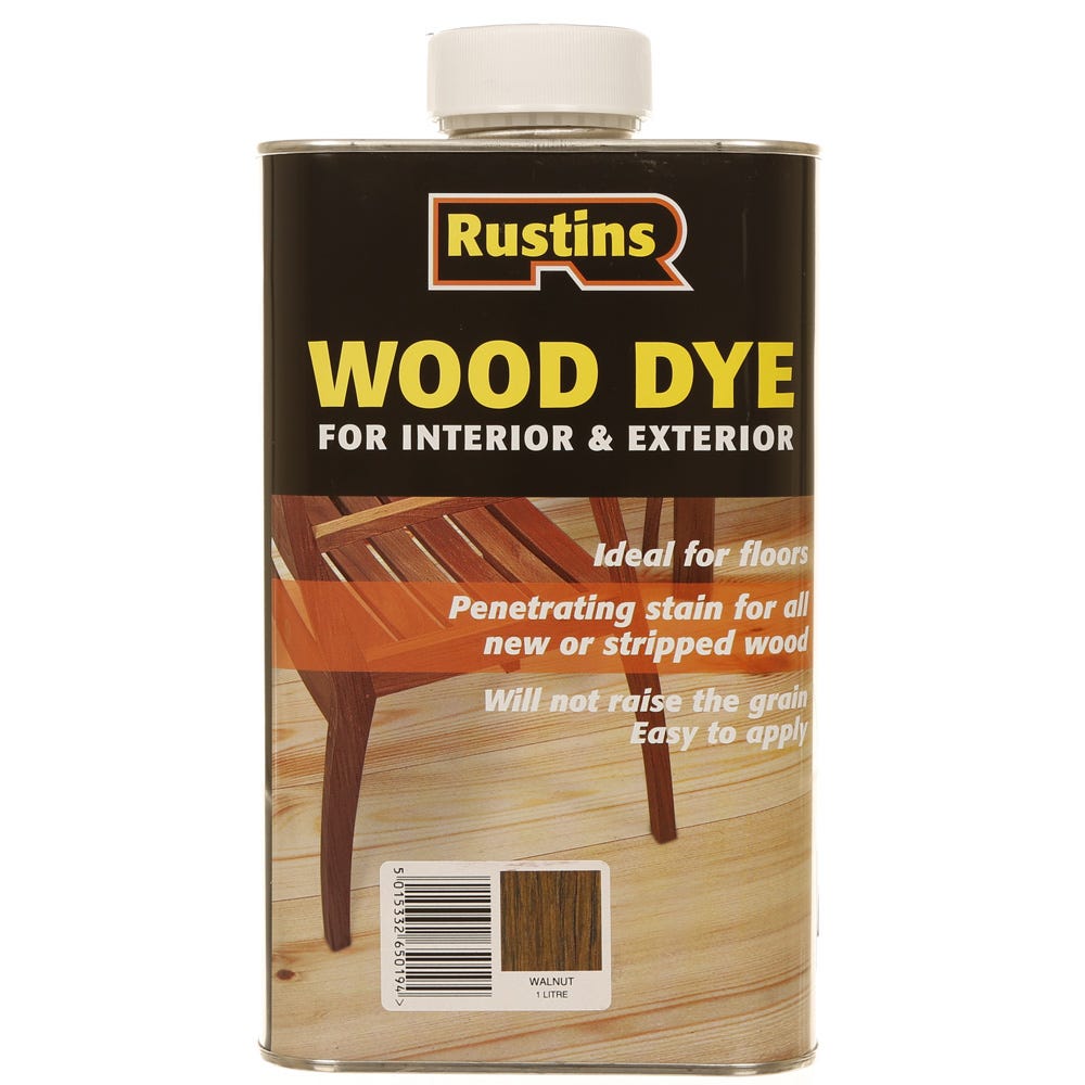 Rustins Walnut Internal External Wood Dye