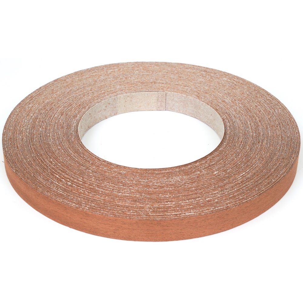 22mm Sapele Iron On Edging Tape 50m