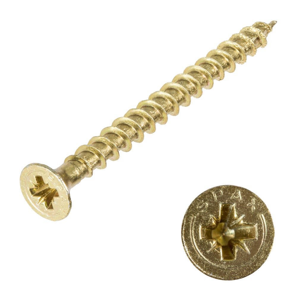 Product image for Spax Universal Use Screw - Partial Thread - Yellox Coated 5.0 X 70mm