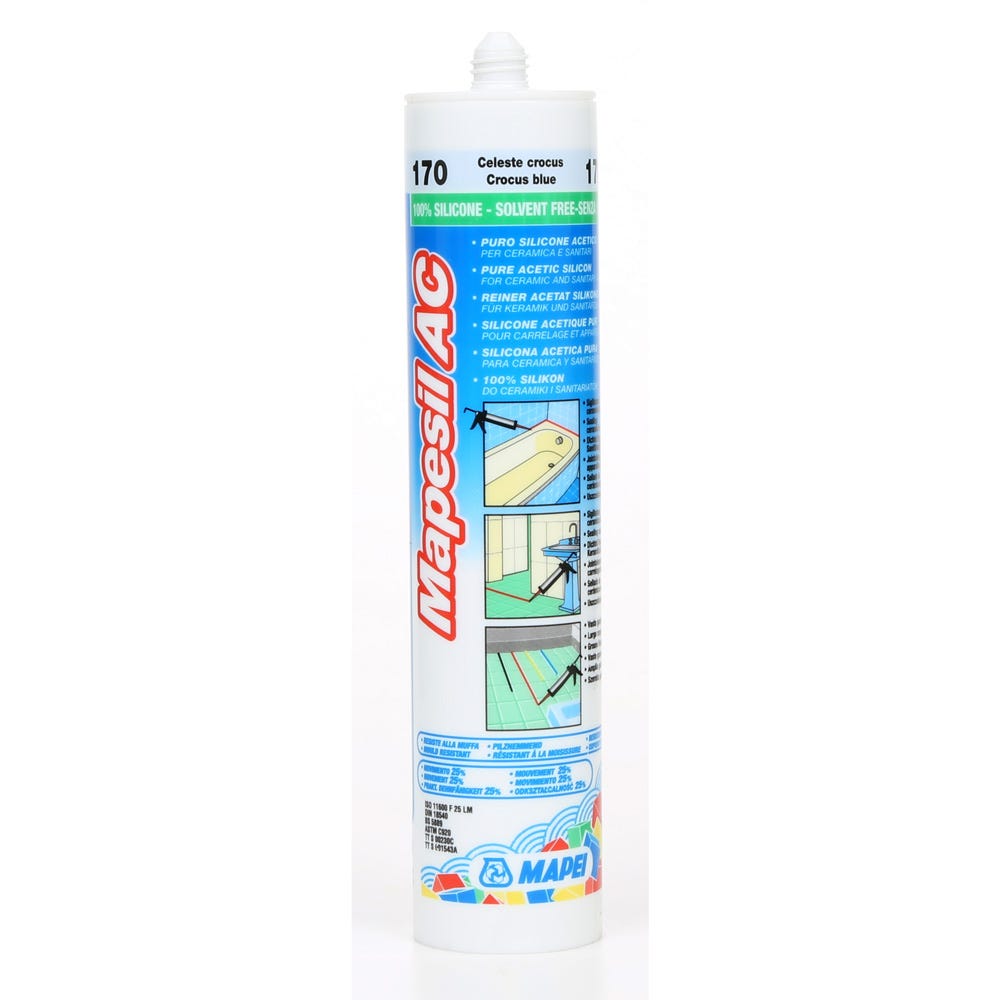 Mapei Mapesil AC Crocus Blue (170) Silicone Sealant 310ml