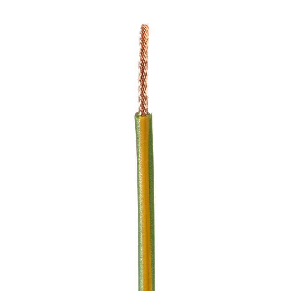 Earth Green Yellow 2.5mm Single Core 6491X Round Conduit Wire Cable Earthing