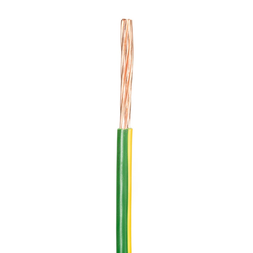Green Yellow 10mm Single Core 6491X Cable Bonding Earthing Wire ORDER PER METRE