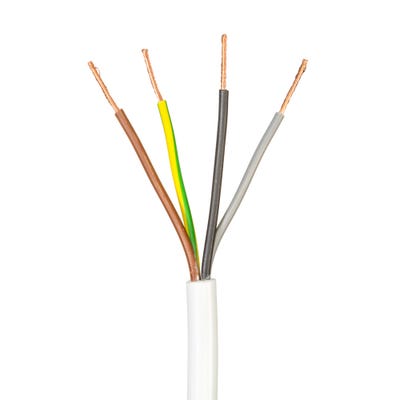 1.5mm 4 Core Flex Cable White 50m Drum 3184Y