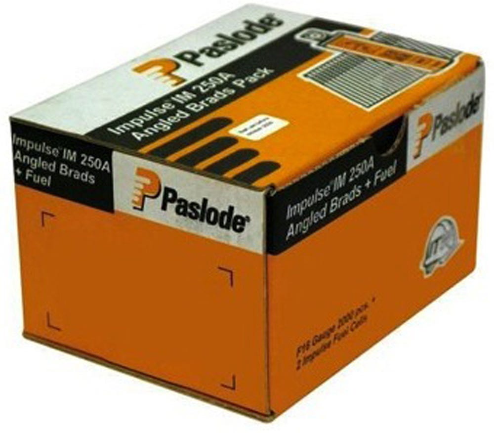 Paslode 32mm Galvanised Angled Brads & Fuel Pack of 2000