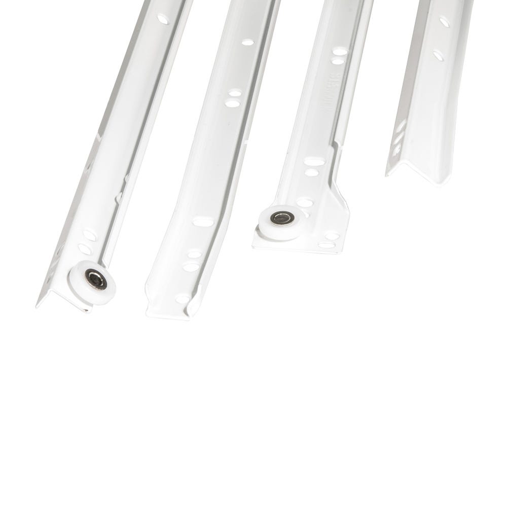 2 SETS OF TOP QUALITY BOTTOM FIXING STEEL DRAWER RUNNERS 450mm LONG
