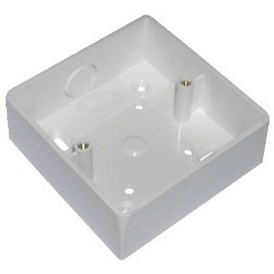 1 Gang 32mm Surface Pattress Moulded Box White