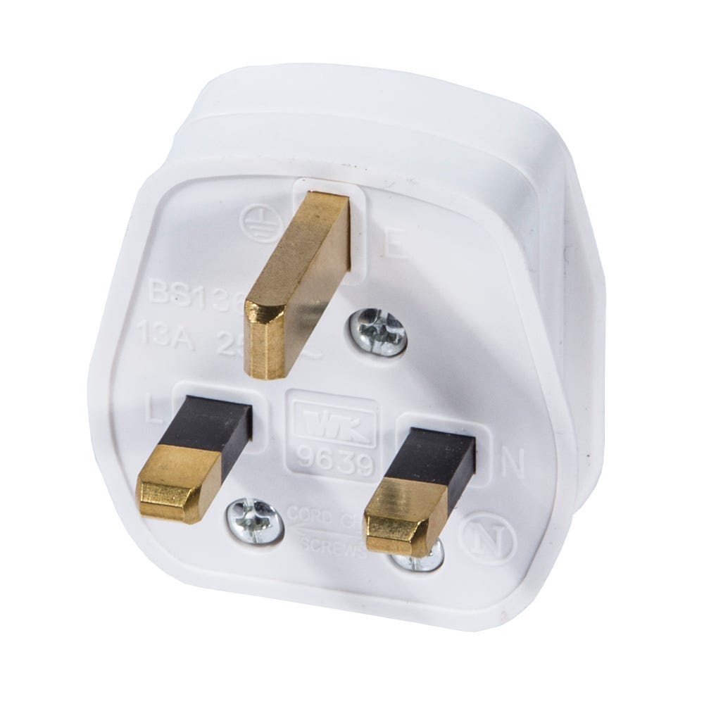13A Plug White