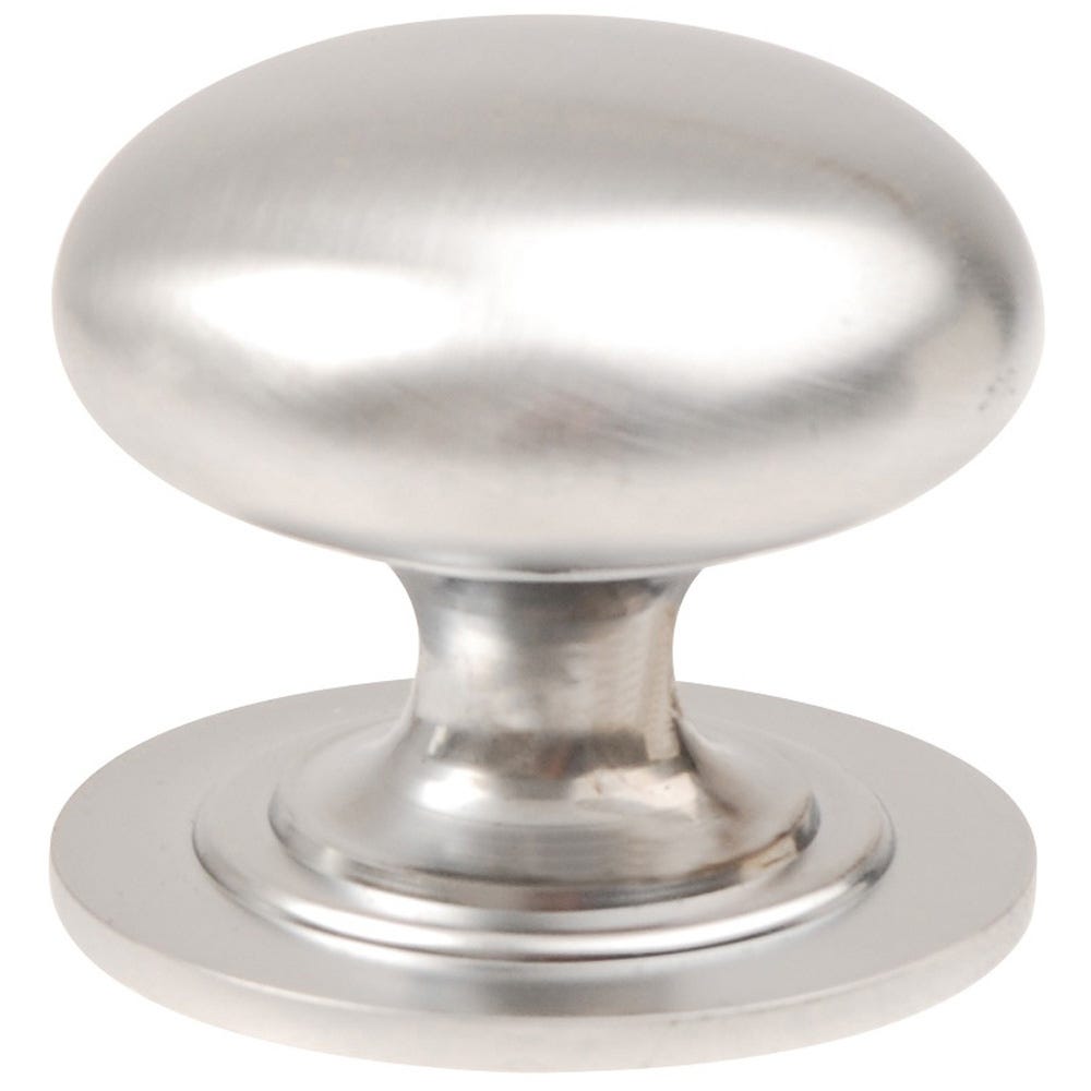 Cupboard Knob Satin Chrome Pack Of 2