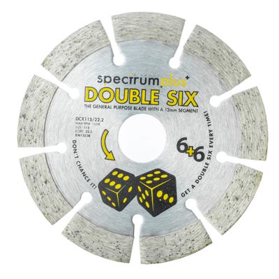 OX Spectrum Plus Double Six General Purpose Diamond Blade 115/22.2mm