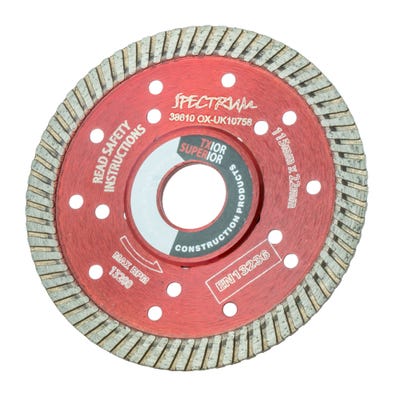 OX Spectrum Superior Turbo Diamond Blade 115/22.2mm