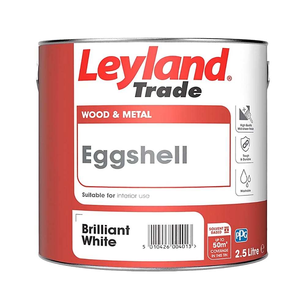 Leyland Trade Eggshell Brilliant White
