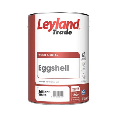 Leyland Trade Eggshell Brilliant White 5L