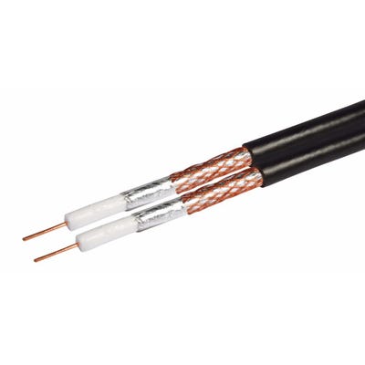 Shotgun Coaxial Cable Black 100m Drum