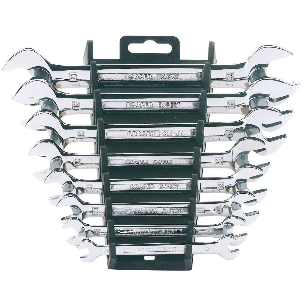 Draper 8 Piece Metric Open End Spanner Set