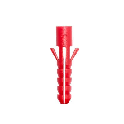 Fischer 6mm Red Plastic Wall Plugs Pack of 100