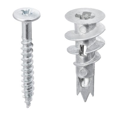 Fischer Self-Drive Metal Plasterboard Fixings Pack of 50