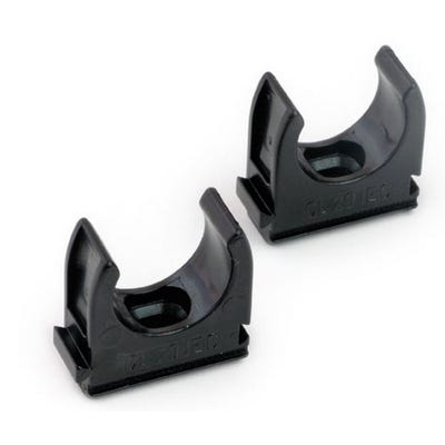 Conduit Clip Black 25mm