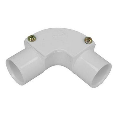 Conduit Inspection Elbow White 25mm