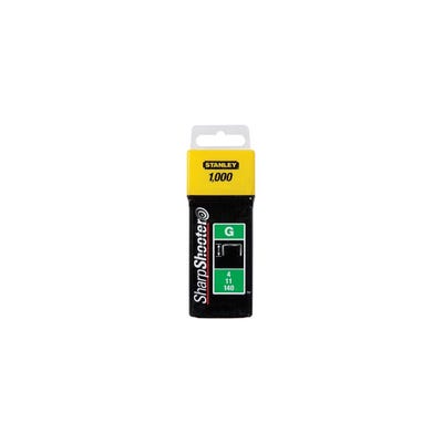 Stanley 10mm Heavy-Duty Staples Pack of 1000 STA1TRA706T