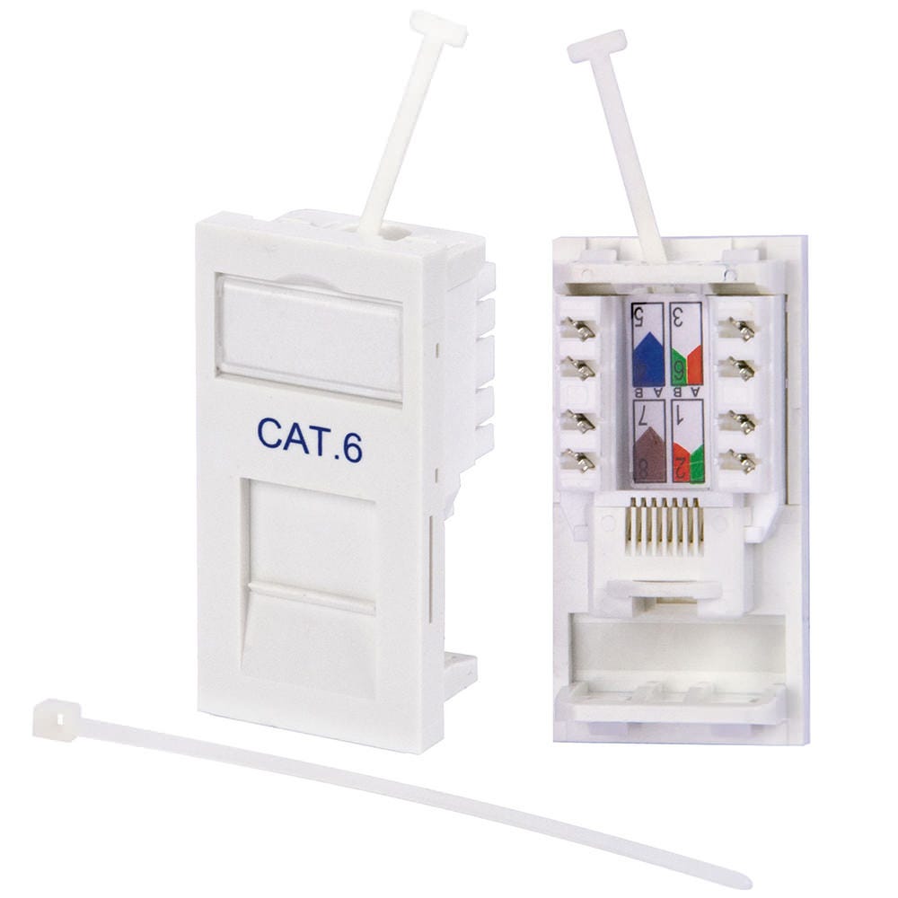 CAT6 RJ45 Module White