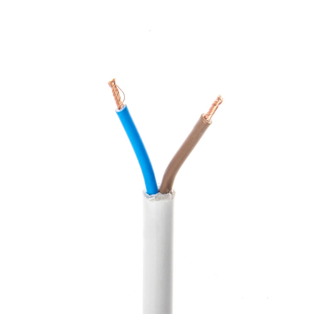 1.5mm 2 Core Flex Cable White 50m Drum 3182Y