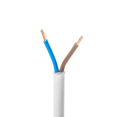 1.5mm 2 Core Flex Cable White 50m Drum 3182Y