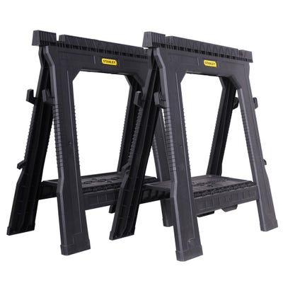 Stanley Heavy Duty Folding Saw Horse Twin Pack
