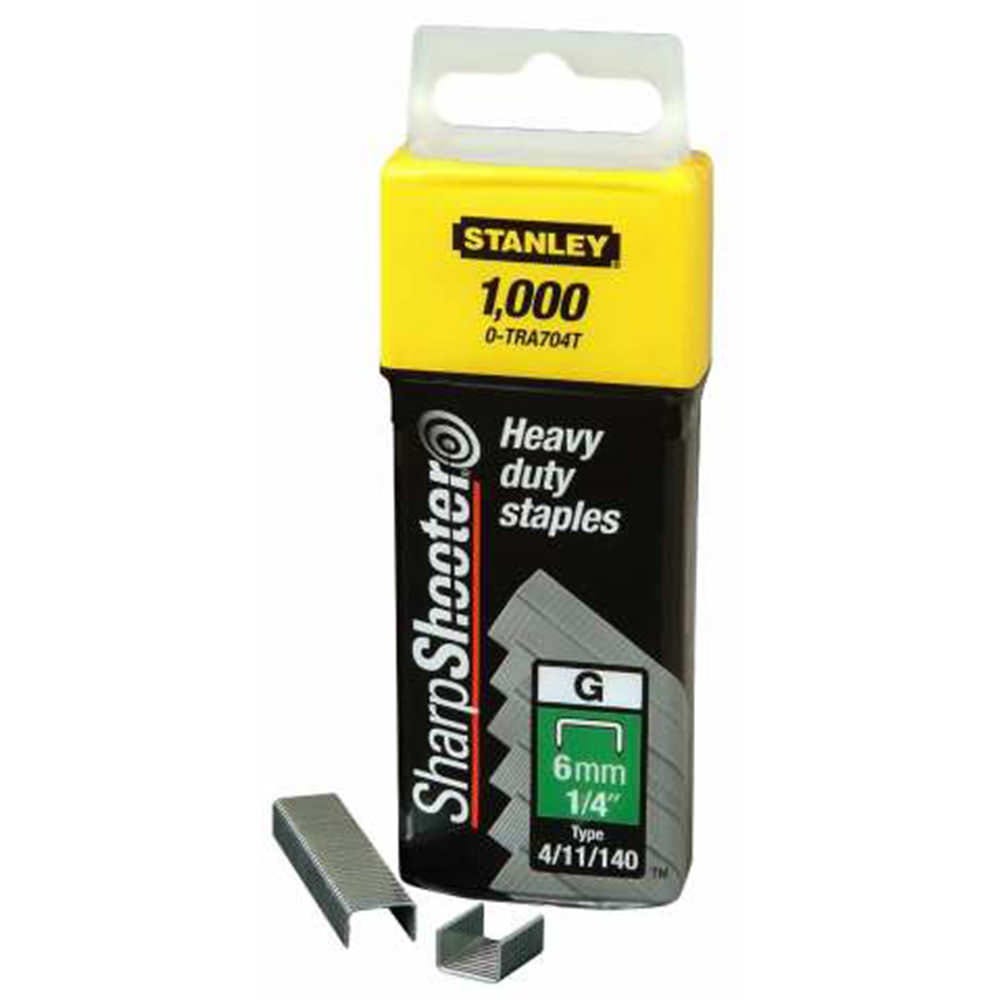 Stanley 6mm Heavy Duty Staples Pack of 1000 STA1TRA704T