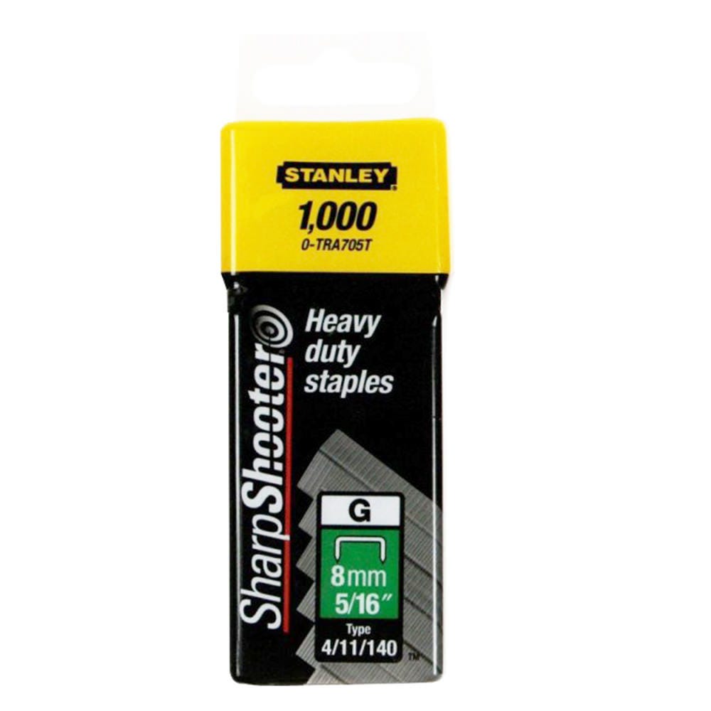 Stanley 8mm Heavy Duty Staples Pack of 1000 STA1TRA705T