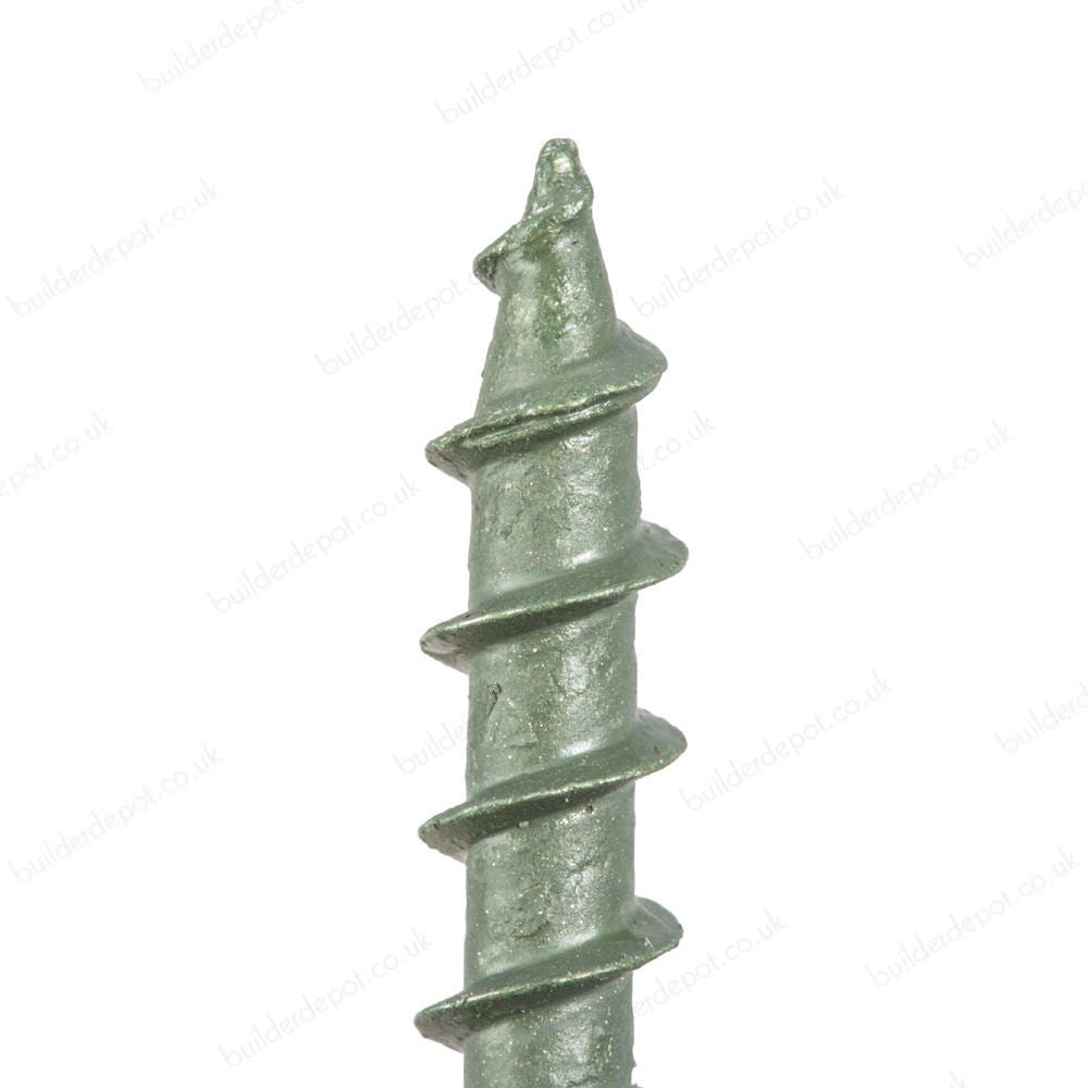 4.5 x 50mm PROFESSIONAL GREEN TIMBER DECKING DECK SCREW POZI COUNTERSUNK 1000