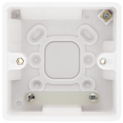 BG 1 Gang 50mm Surface Pattress Box 877-01
