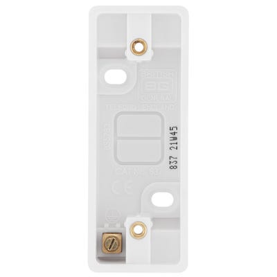 BG 1 Gang 19mm Architrave Surface Pattress 837-01