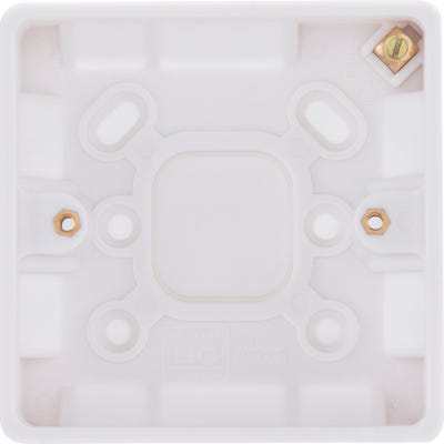 BG 1 Gang 19mm Surface Pattress Box 893-01