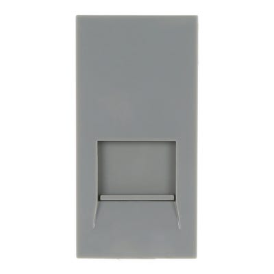 BG Euro Module Screw Terminal Slave Telephone Socket Grey EMBTSSG