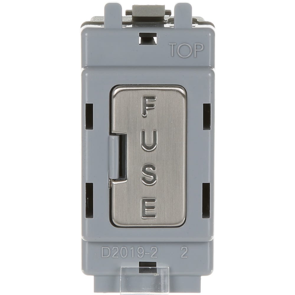 BG 13A Fuse Holder Brushed Steel RBSFUSE-01