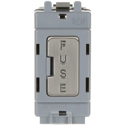 BG Nexus 13A Fuse Holder Brushed Steel RBSFUSE-01