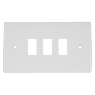 BG Grid 3 Gang Grid Front Plate R83-01