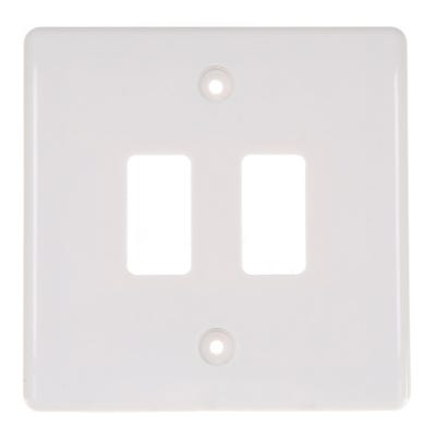 BG Grid 2 Gang Grid Front Plate R82-01