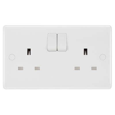 BG Nexus 13A 2 Gang Double Pole Switched Socket 822DP