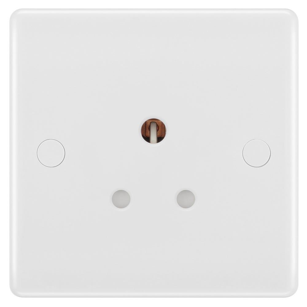 BG 5A 1 Gang Unswitched Round Pin Socket 829-01