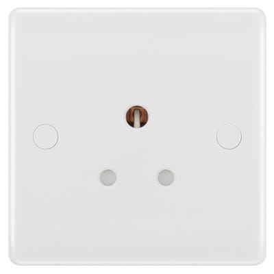 BG 5A 1 Gang Unswitched Round Pin Socket 829-01