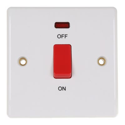 BG 45A Double Pole Switch & Neon 874-01
