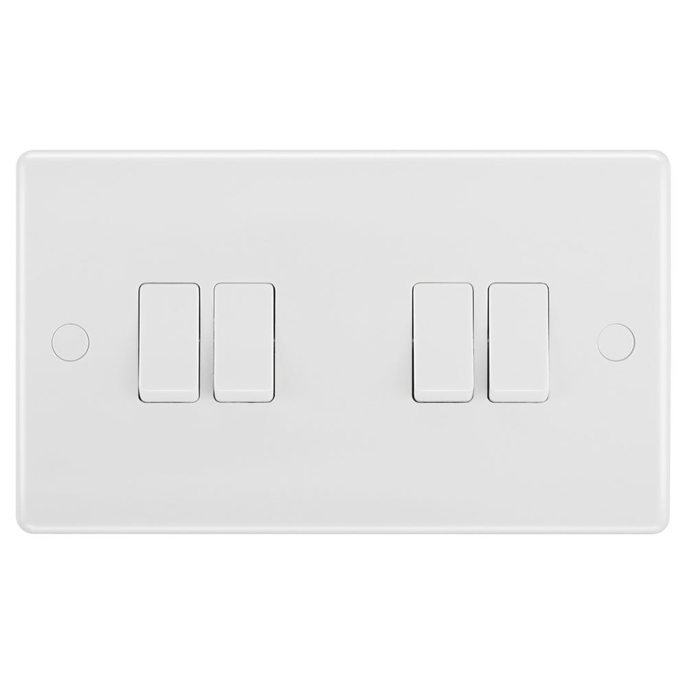BG 20A 4 Gang 2 Way Light Switch 844-01