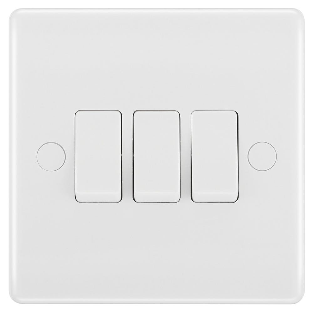 BG 20A 3 Gang 2 Way Light Switch 843-01