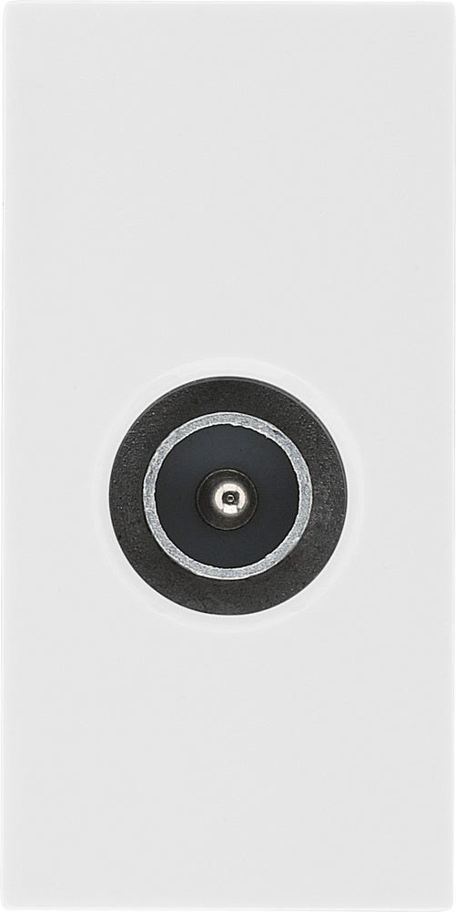 BG Euro Module IEC - Male TV White EMTVMW-01